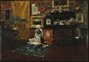 William Merrit Chase Studio Interior oil